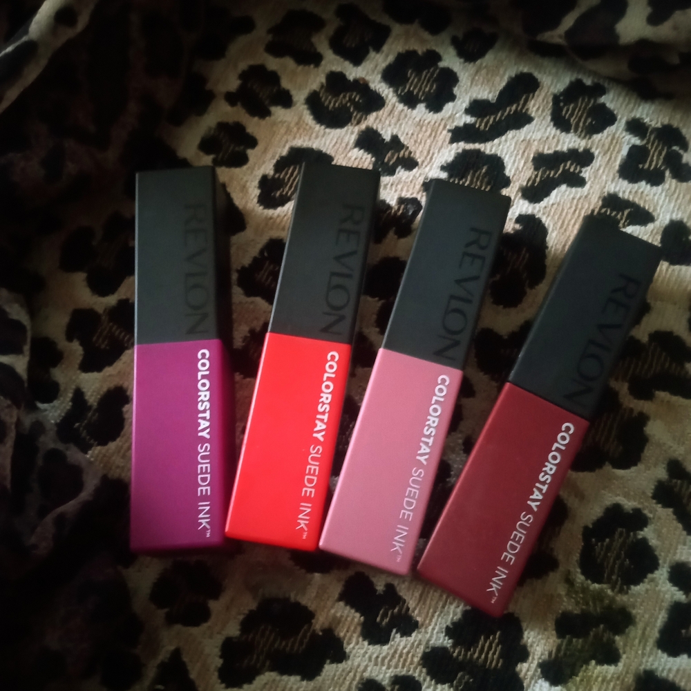 Revlon ColorStay Suede Ink Lipstick Set - Purple, Red, Pink, Brown